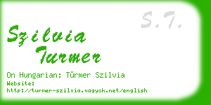 szilvia turmer business card