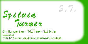 szilvia turmer business card